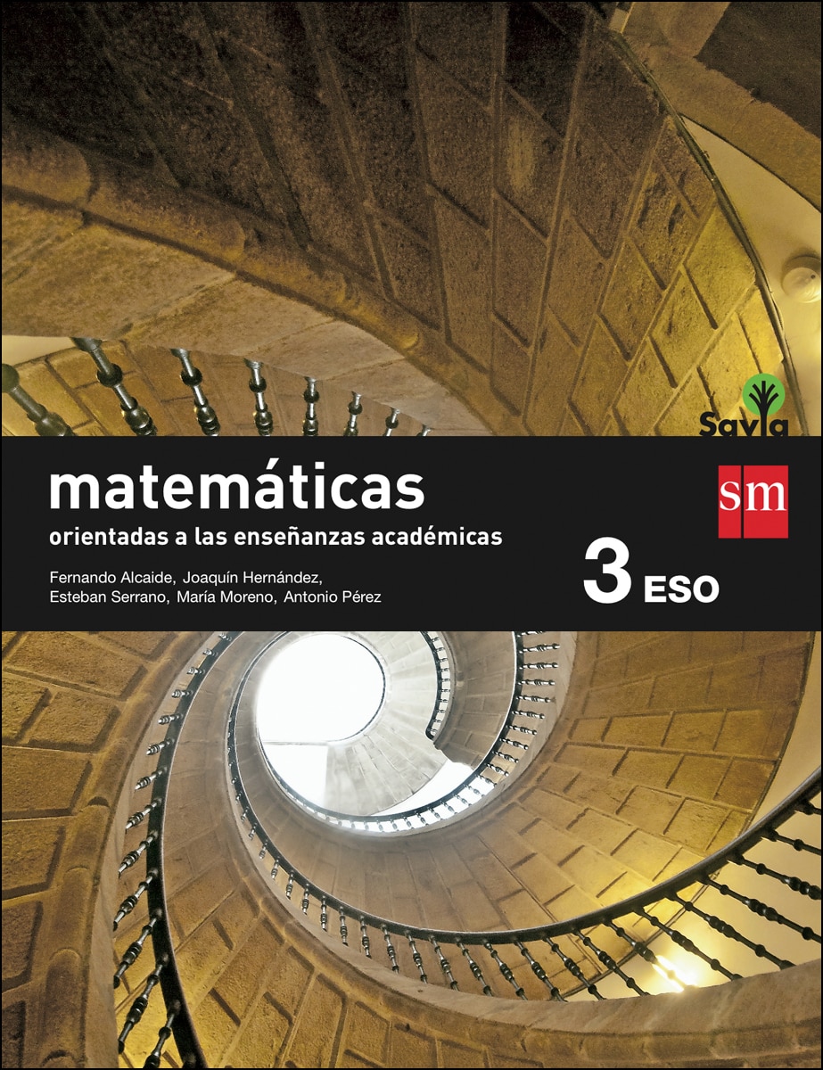 Portada de Matemáticas orientadas a las enseñanzas académicas. 3 ESO. Savia (Tapa blanda).