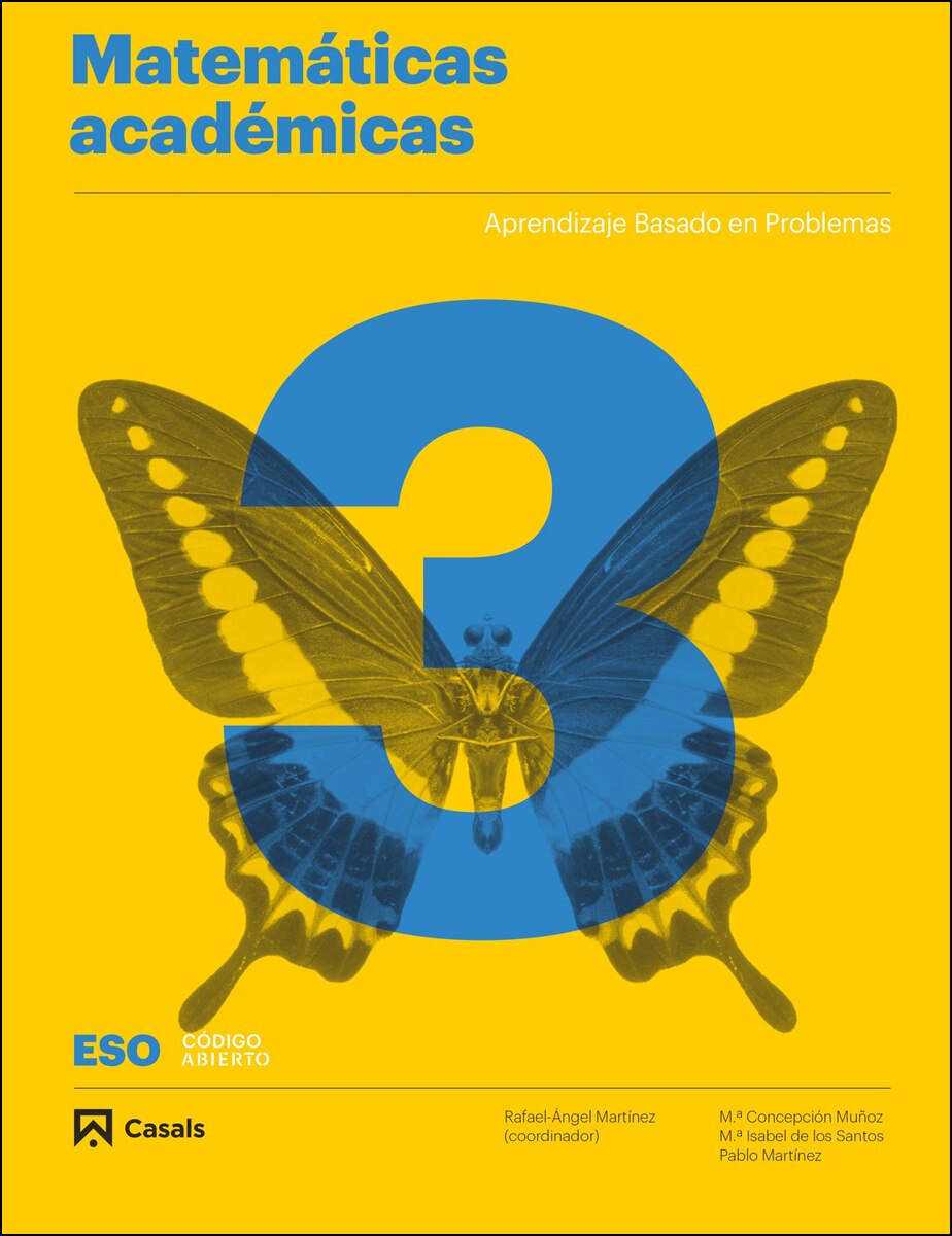 Portada de Matemáticas académicas 3 ESO (2019) (Tapa blanda).