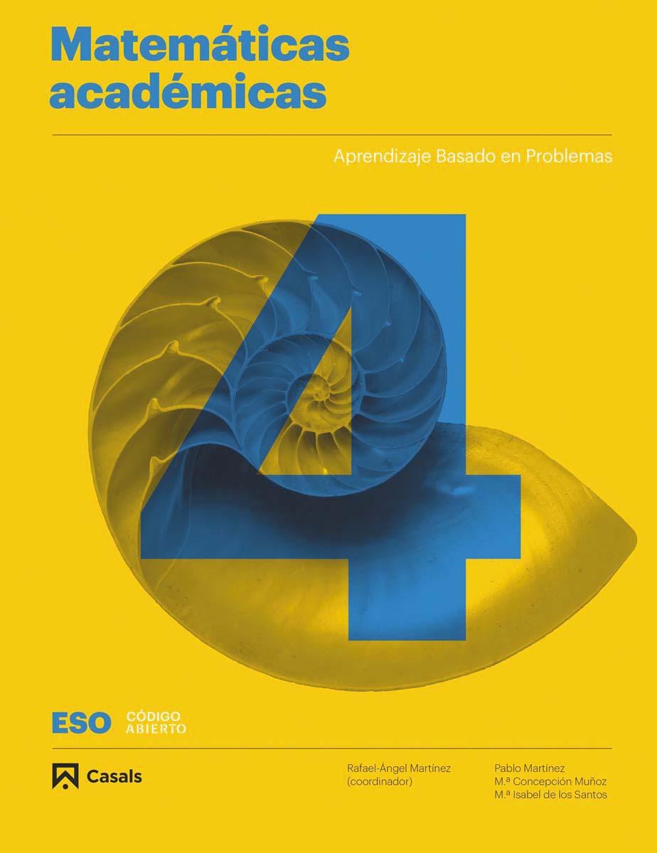 Portada de Matemáticas 4 Académicas ESO 2020.