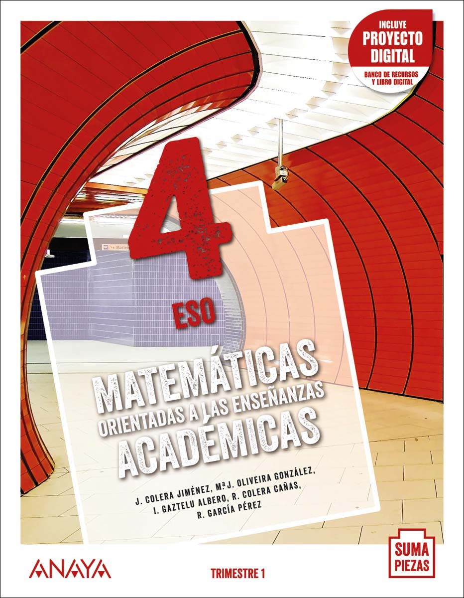 Portada de Matemáticas orientadas a las Enseñanzas Académicas 4.