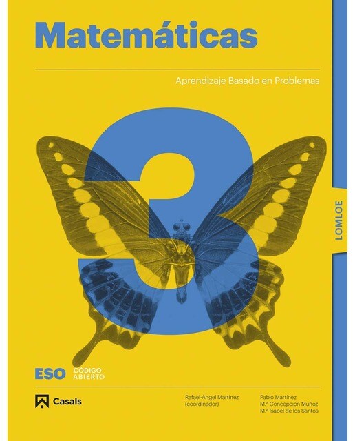 Portada de Matemáticas 3 ESO LOMLOE (Tapa blanda).