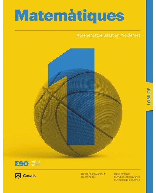 Portada de Matemàtiques 1 ESO LOMLOE (Tapa blanda).