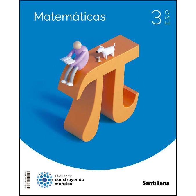 Portada de MATEMATICAS 3 ESO CONSTRUYENDO MUNDOS (Tapa blanda).