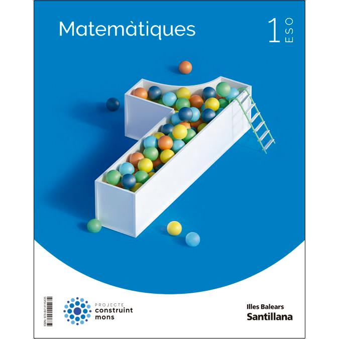 Portada de MATEMATIQUES 1 ESO CONSTRUINT MONS (Tapa blanda).