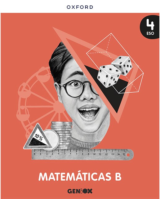 Portada de Matemáticas B 4º ESO. Libro del estudiante. GENiOX.