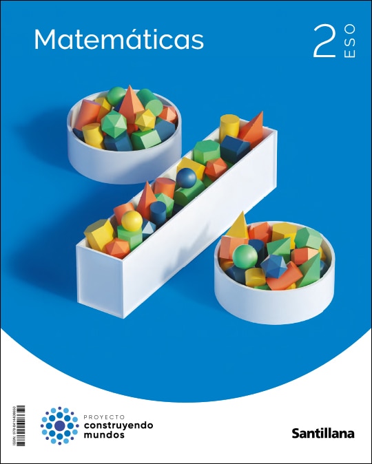 Portada de MATEMATICAS 2 ESO CONSTRUYENDO MUNDOS (Tapa blanda).