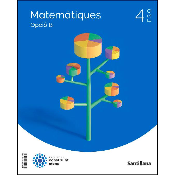 Portada de MATEMATICAS B 4 ESO CONSTRUINT MONS (Tapa blanda).