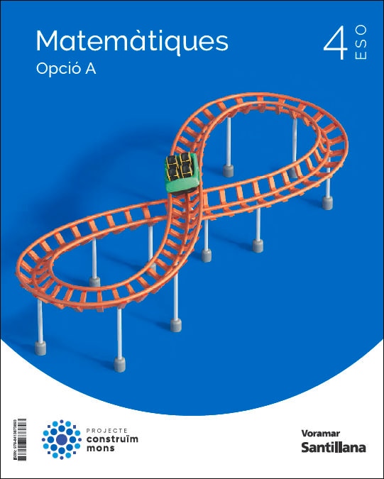 Portada de MATEMATICAS A 4ESO CONSTRUYENDO MUNDOS VORAMAR (Tapa blanda).
