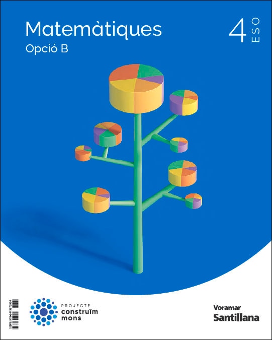 Portada de MATEMATIQUES B 4 ESO CONSTRUIM MONS (Tapa blanda).