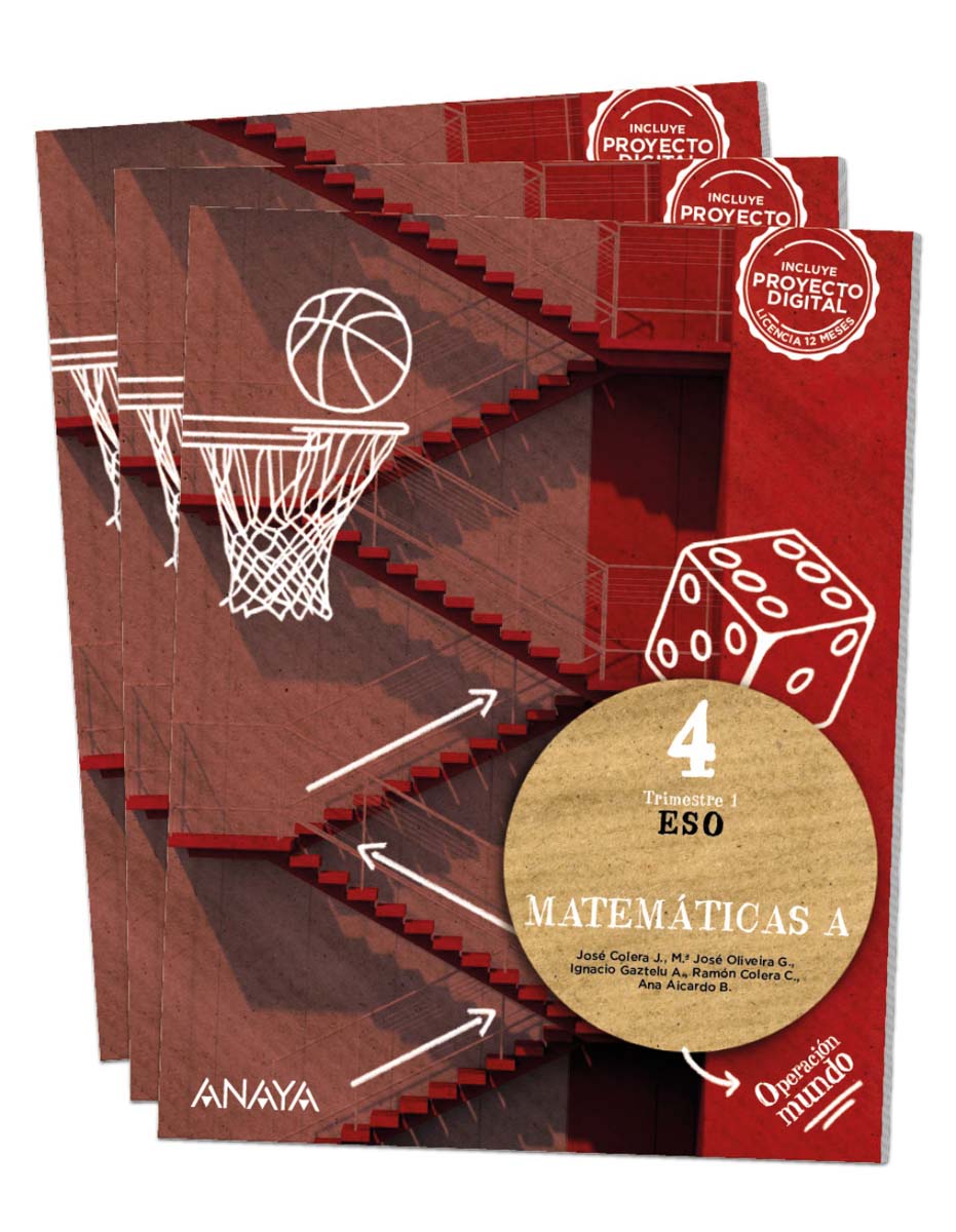 Portada de Matemáticas A 4