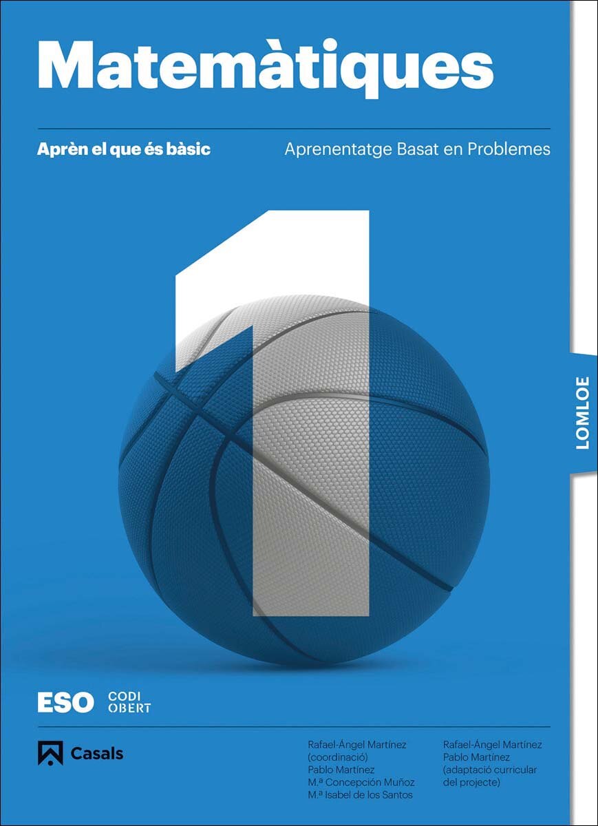 Portada de Aprèn el que és bàsic. Matemàtiques 1 ESO. LOMLOE.