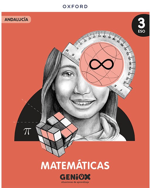 Portada de Matemáticas 3º ESO. Libro del estudiante. GENiOX Situaciones de aprendizaje (Andalucía).