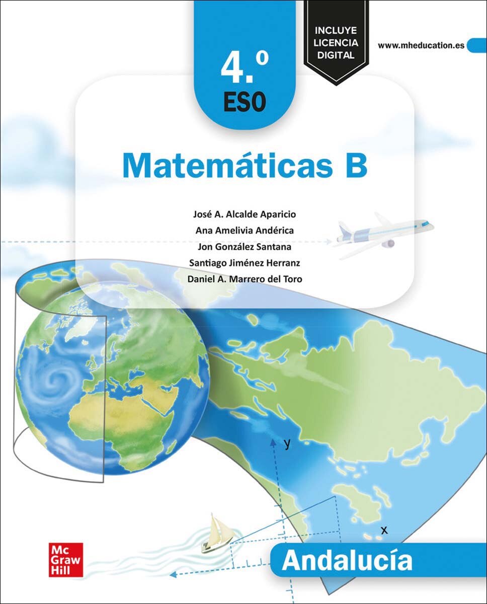 Portada de Matemáticas B 4.º ESO. Andalucía.
