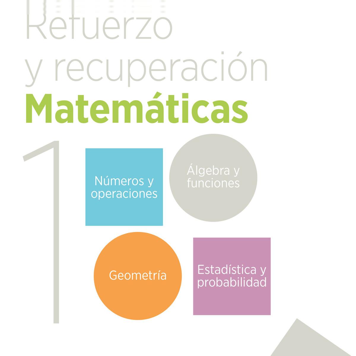Portada de Refuerzo y recuperación. Matemáticas 1.