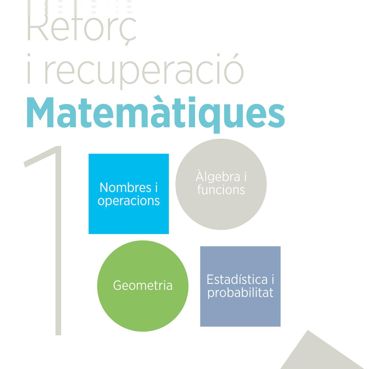 Portada de Reforç i recuperació. Matemàtiques 1.