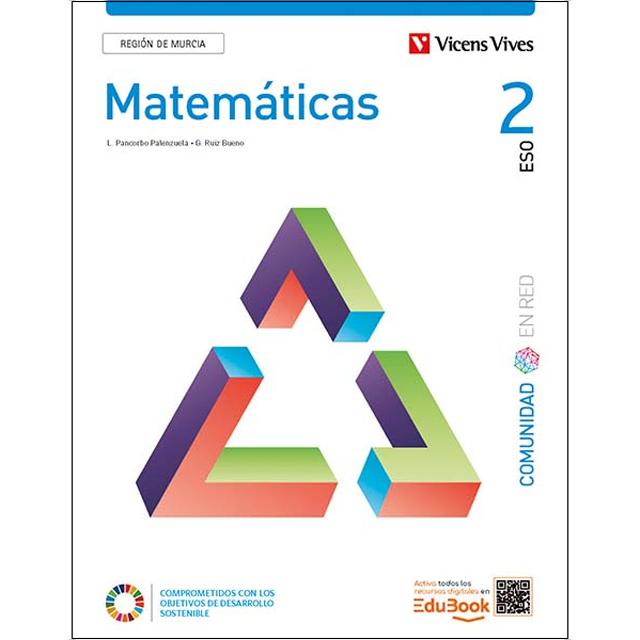 Portada de Matemáticas 2. Región de Murcia. (Comunidad en Red)