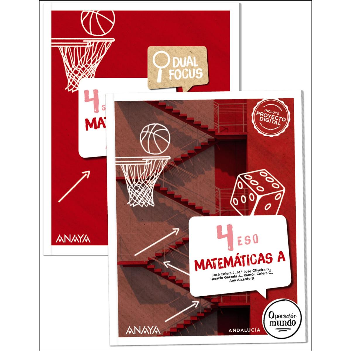 Portada de Matemáticas A 4. + Dual focus.