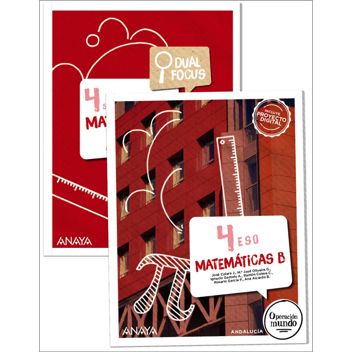 Portada de Matemáticas B 4. + Dual focus.