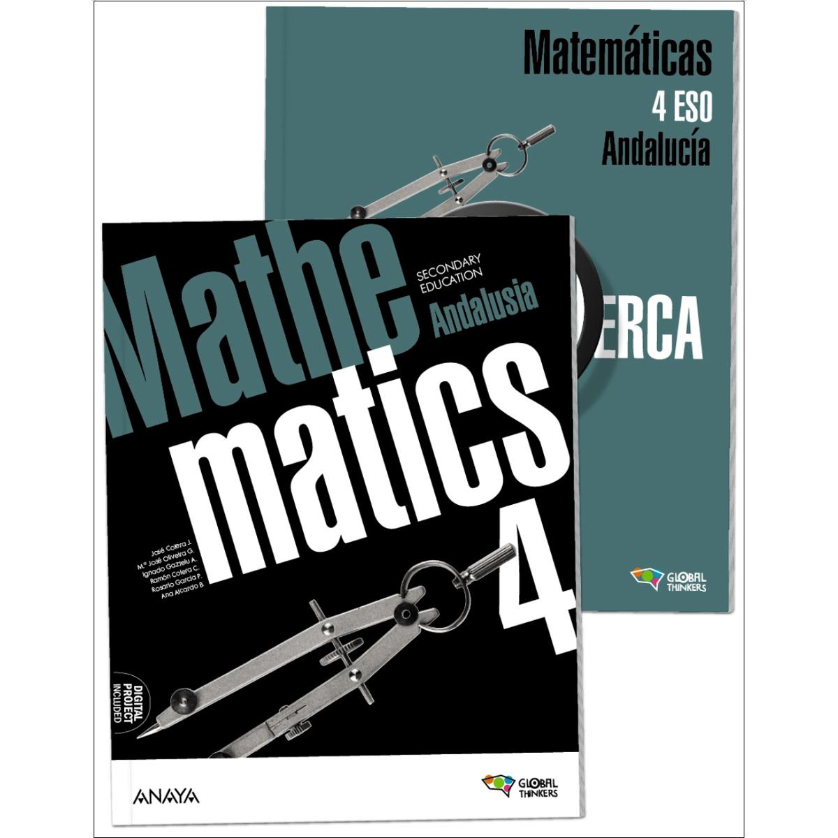 Portada de MATHEMATICS B 4 + DE CERCA