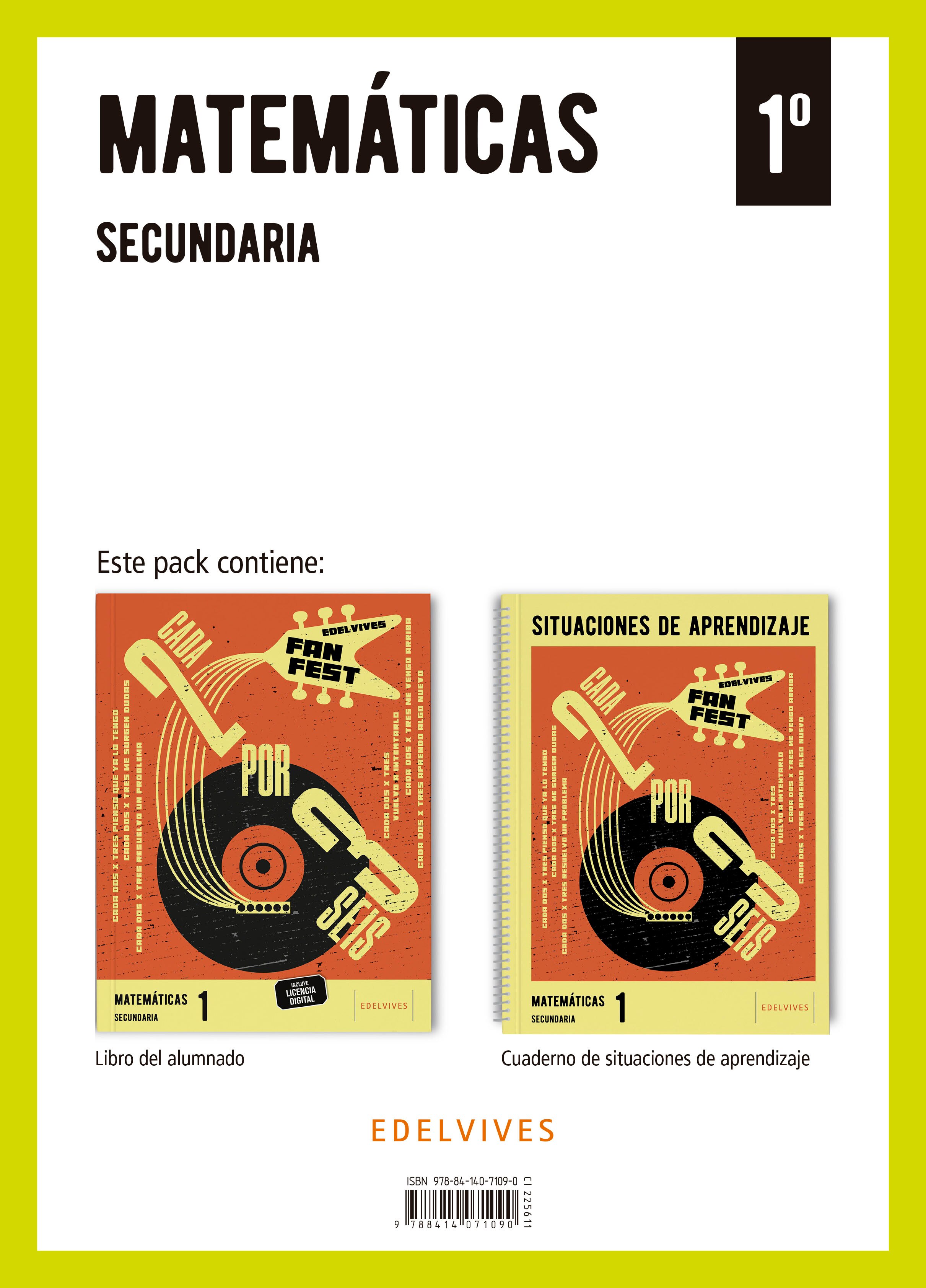 Portada de MATEMÁTICAS 1.º ESO + CDNO SITUACIONES A (Tapa blanda).