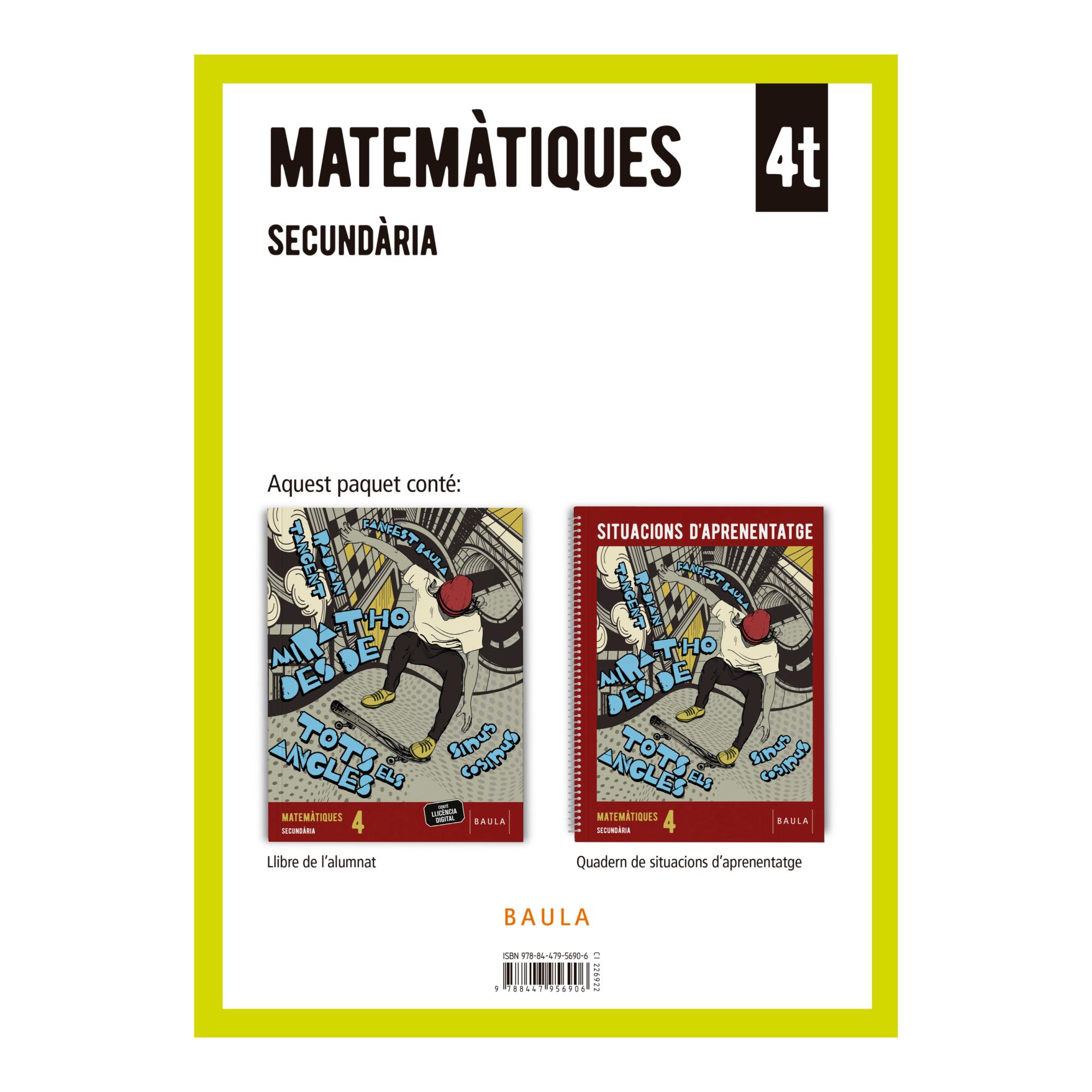 Imagen 0 de MATEMÀTIQUES 4T ESO LA + QUADERN (Tapa blanda)