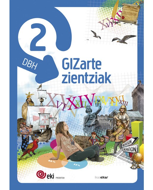Portada de EKI DBH 2. Gizarte Zientziak 2 (Pack 3) (EKI 2) - 9788415586548