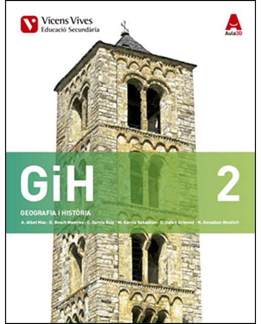 Portada de Gih 2 (geografia i historia) eso aula 3d (Tapa blanda).