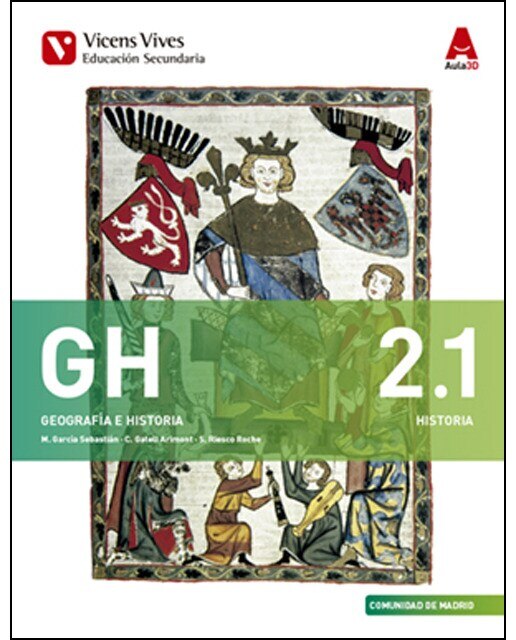 Portada de Gh 2 madrid (hist-geo) + sep geo aula 3d (Tapa blanda).
