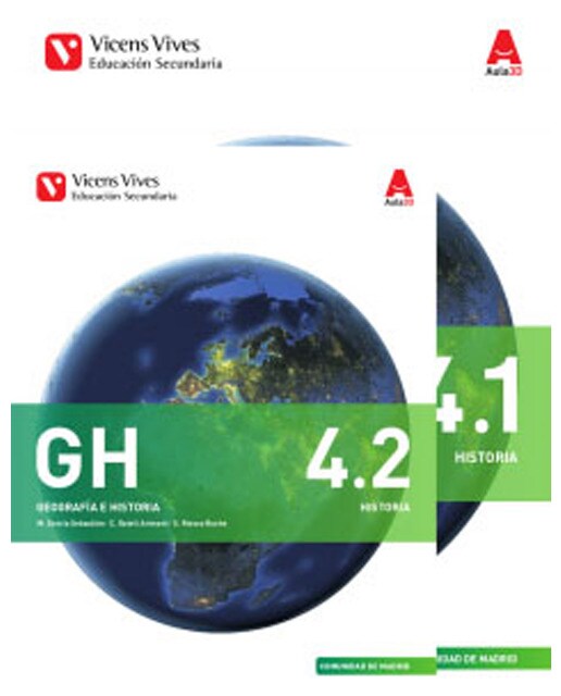 Portada de Gh 4 (4. 1-4. 2) madrid historia aula 3d (Tapa blanda).