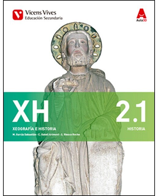 Portada de Xh 2 (xeografia e historia)+ separata aula 3d (Tapa blanda).