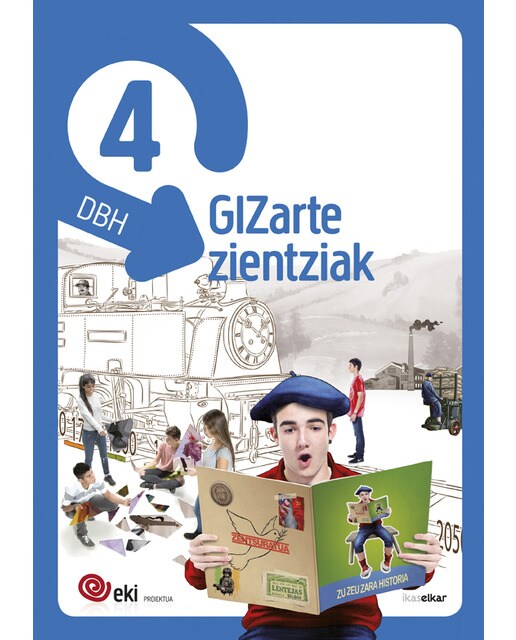 Portada de EKI DBH 4. Gizarte Zientziak 4 (Pack 3) (EKI 4)