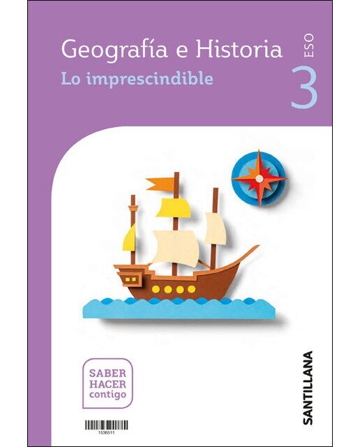 Geografia e historia serie descubre 3 eso saber hacer contigo (Tapa blanda) 1