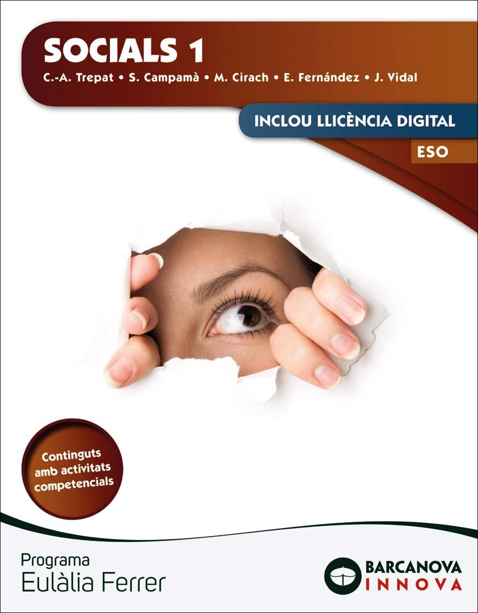 Portada de Eulàlia Ferrer 1 ESO. Socials: Novetat (Tapa blanda).