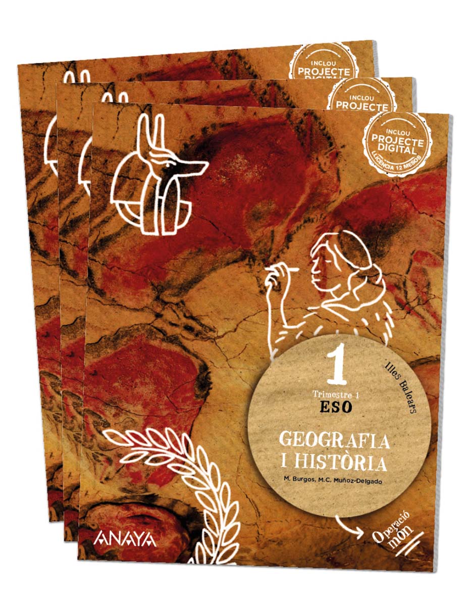 Portada de Geografia i Història 1. (Tapa blanda).