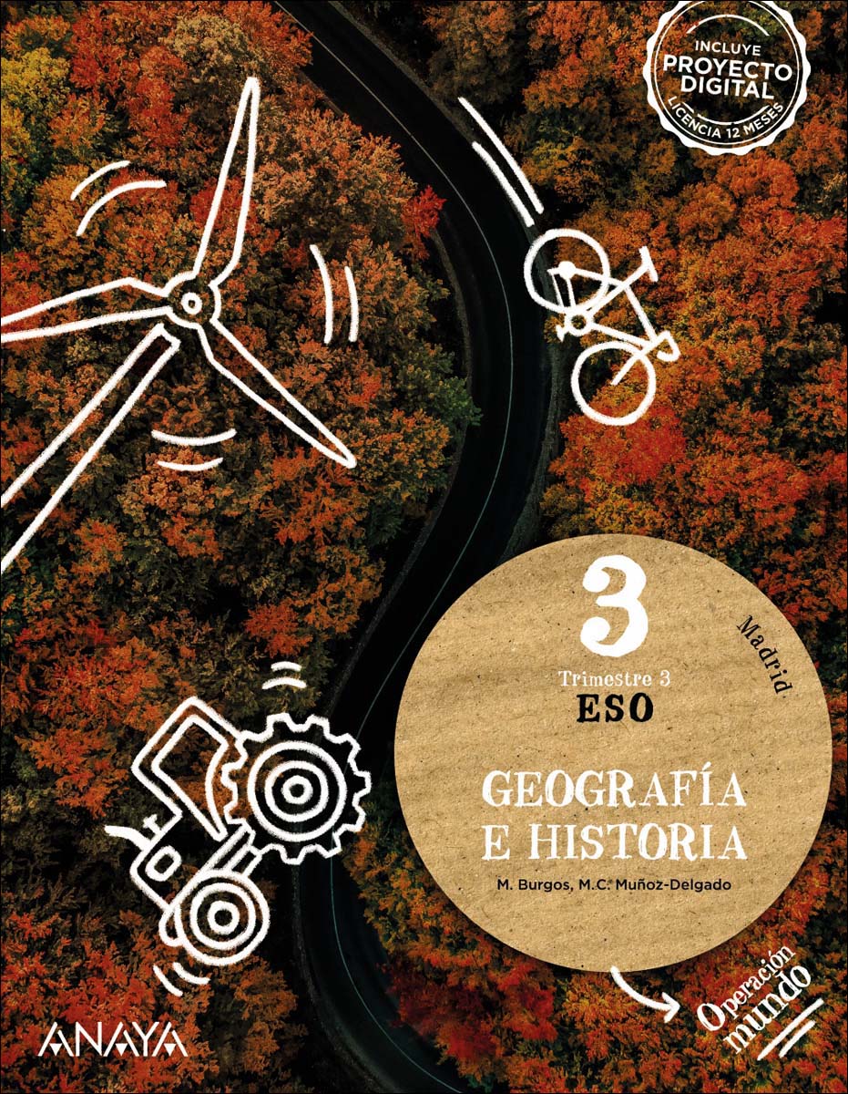Portada de Geografía e Historia 3. (Tapa blanda).