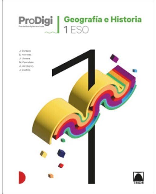 Portada de Cuaderno ProDigi. Geografía e Historia 1 ESO (Tapa blanda).