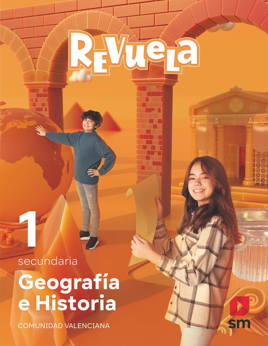 Portada de Geografía e Historia. 1 Secundaria. Revuela. Comunidad Valenciana (Tapa blanda).
