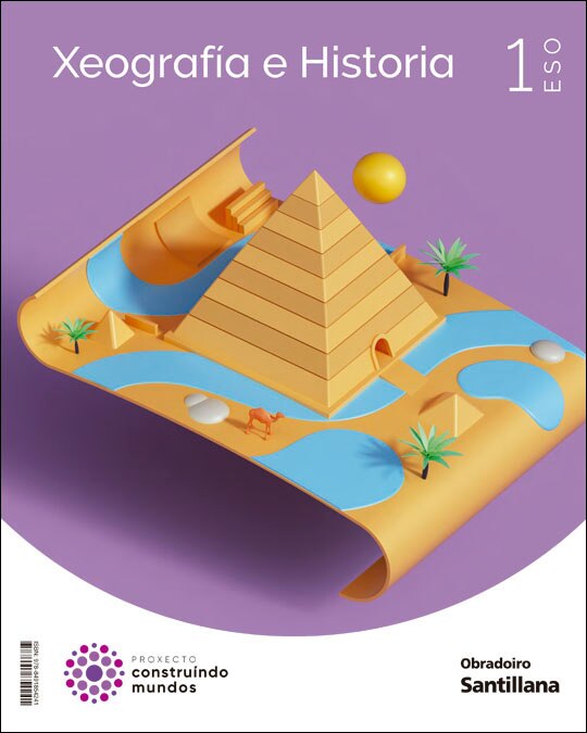 Portada de XEOGRAFIA E HISTORIA 1 ESO CONSTRUINDO MUNDOS (Tapa blanda).