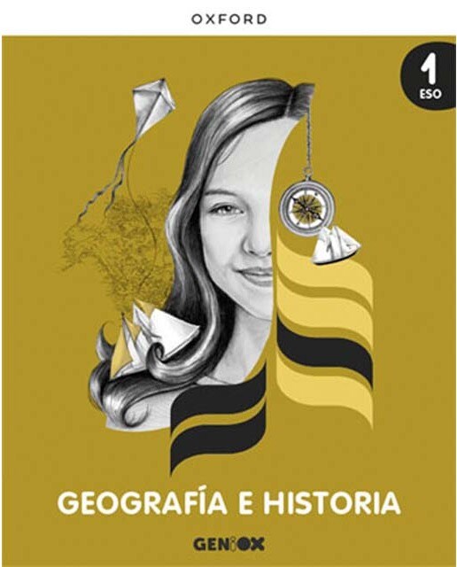 Portada de Geografía e Historia 1º ESO. Libro del estudiante PACK. GENiOX (Aragón).