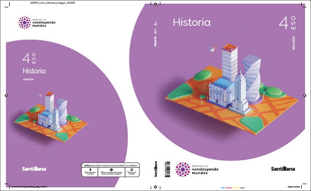 Portada de HISTORIA ARAGON 4 ESO CONSTRUYENDO MUNDOS (Tapa blanda).