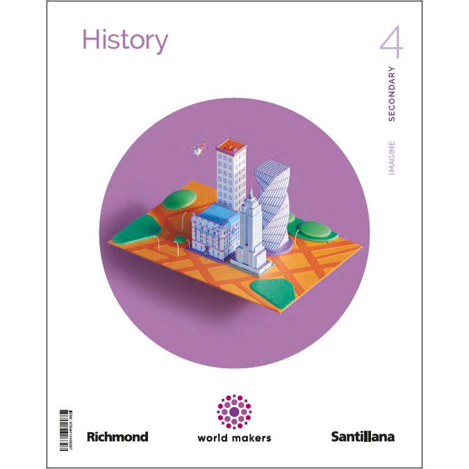 Portada de HISTORY IMAGINE 4 ESO WORLD MAKERS (Tapa blanda).