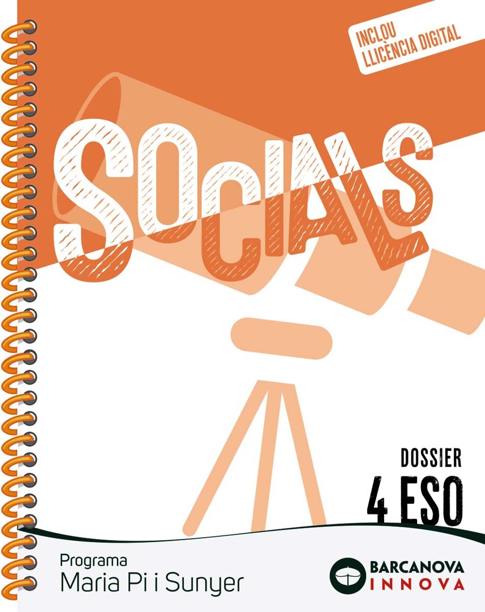 Portada de Maria Pi i Sunyer 4 ESO. Dossier. Socials.