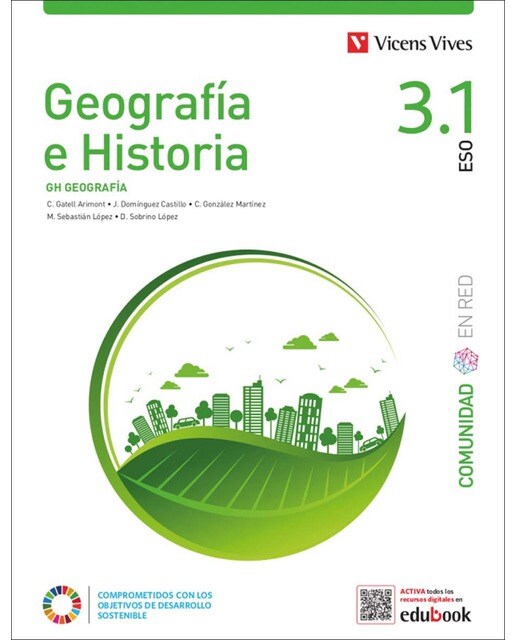 Imagen 0 de Geografía e Historia 3 (3.1 Geografía 3.2 Historia) (Comunidad en Red)  (Tapa blanda)