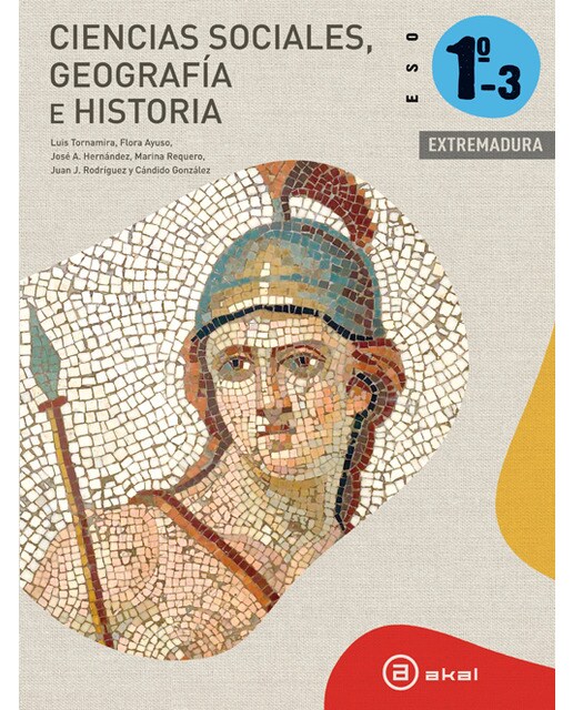 Portada de Ciencias Sociales 1º ESO - Extremadura. Libro del alumno.