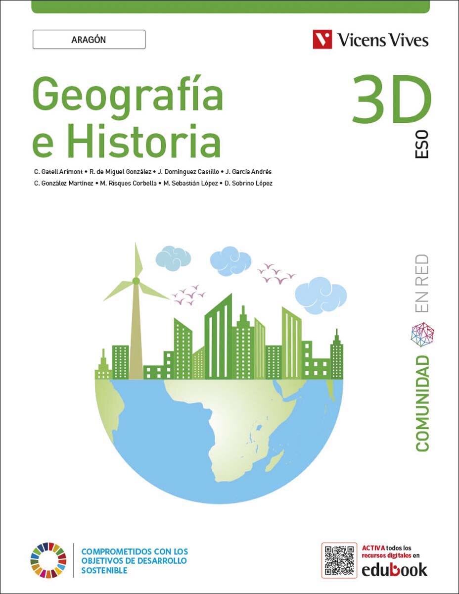 Portada de Geografía e Historia 3D Diversidad. Aragón (Comunidad en Red) (Tapa blanda).