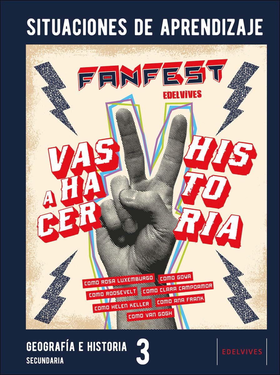 Portada de Proyecto: FanFest - Geografía e Historia 3 ESO. Situaciones de aprendizaje (CUADERNOS SITUACION DE APRENDIZAJE)