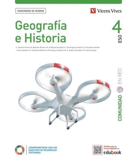 Geografía e Historia 4 + Separata. Comunidad de Madrid. (Comunidad en Red) (Tapa blanda) 1