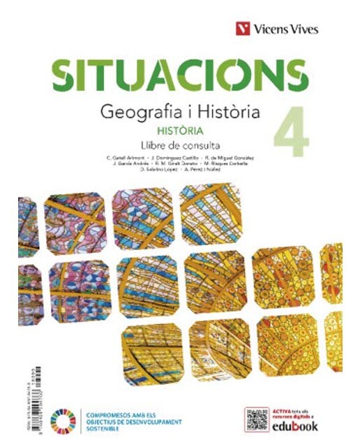 Portada de Situacions 4. Geografia i Història. Llibre de consulta. (Tapa blanda).