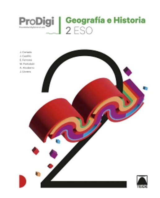 Portada de Cuaderno ProDigi. Geografía e Historia 2 ESO (Tapa blanda).
