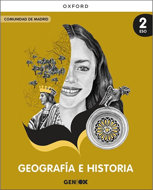 Portada de Geografía e Historia 2º ESO. Libro del estudiante. GENiOX (Madrid).